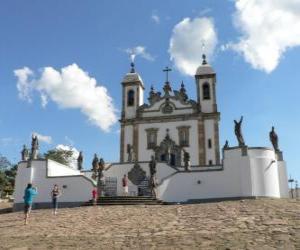 Puzzle Καταφύγιο του Ιησού τεχνικής προδιαγραφής κάντε Congonhas, Βραζιλία